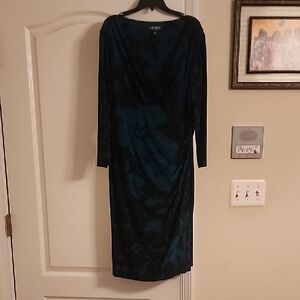 Elegant Black and Blue Women's Dress